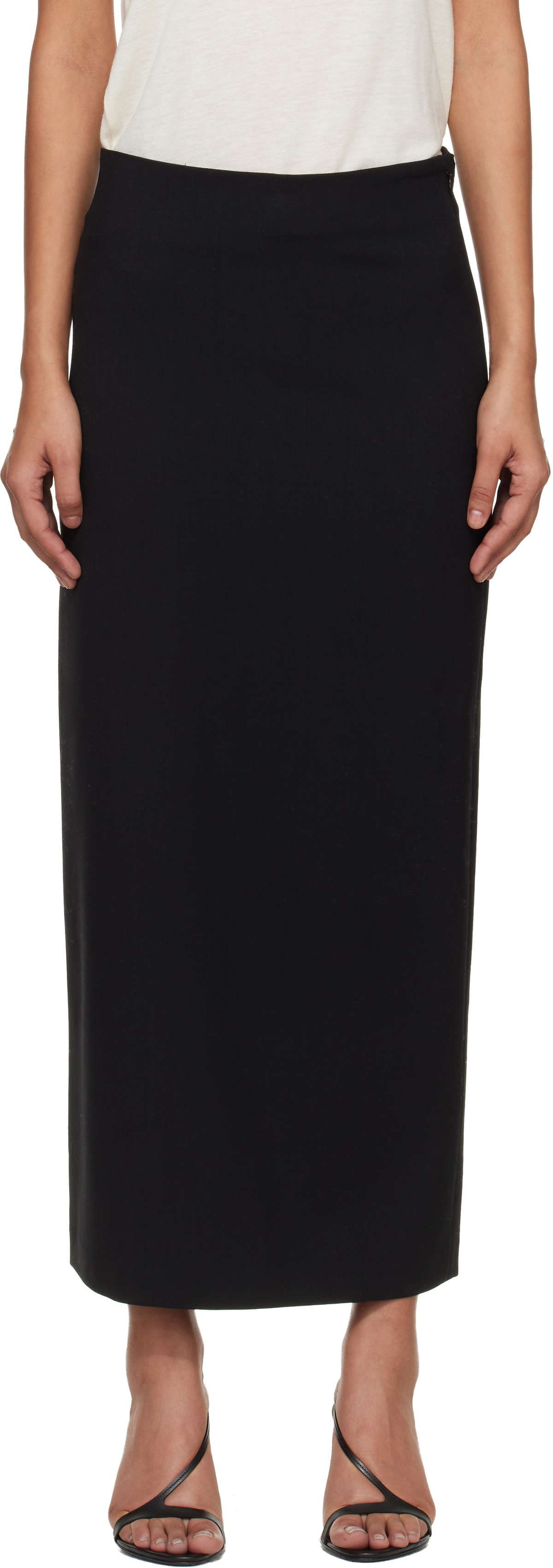 Loulou de Saison Black Samos LDS Grain de Poudre Maxi Skirt