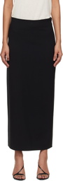 Loulou de Saison Black Samos LDS Grain de Poudre Maxi Skirt