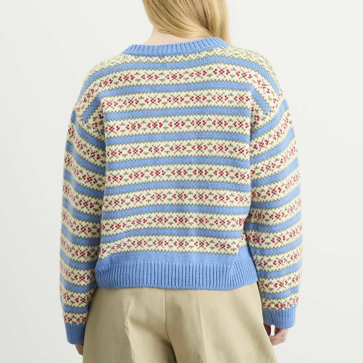 Bode Women's Wedgewood Wool Cardigan in Multi