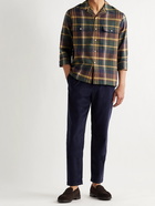 DE BONNE FACTURE - Camp-Collar Checked Cotton Shirt - Multi