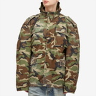 Balenciaga Men's Camo Biker Jacket in Khaki