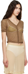 Paloma Wool Brown Nice Cardigan