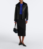 Yves Salomon Shearling-lined leather jacket