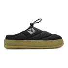 Maison Margiela Black Quilted Slip-On Loafers