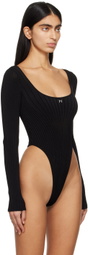 Mugler Black Hardware Bodysuit
