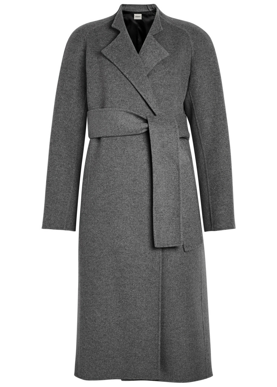 Khaite ello Grey Wool Blend Jacket Khaite