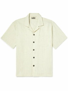 Karu Research - Camp-Collar Pinstriped Cotton Shirt - Neutrals