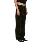 OPEN YY Khaki Velvet Denim Curved Jeans