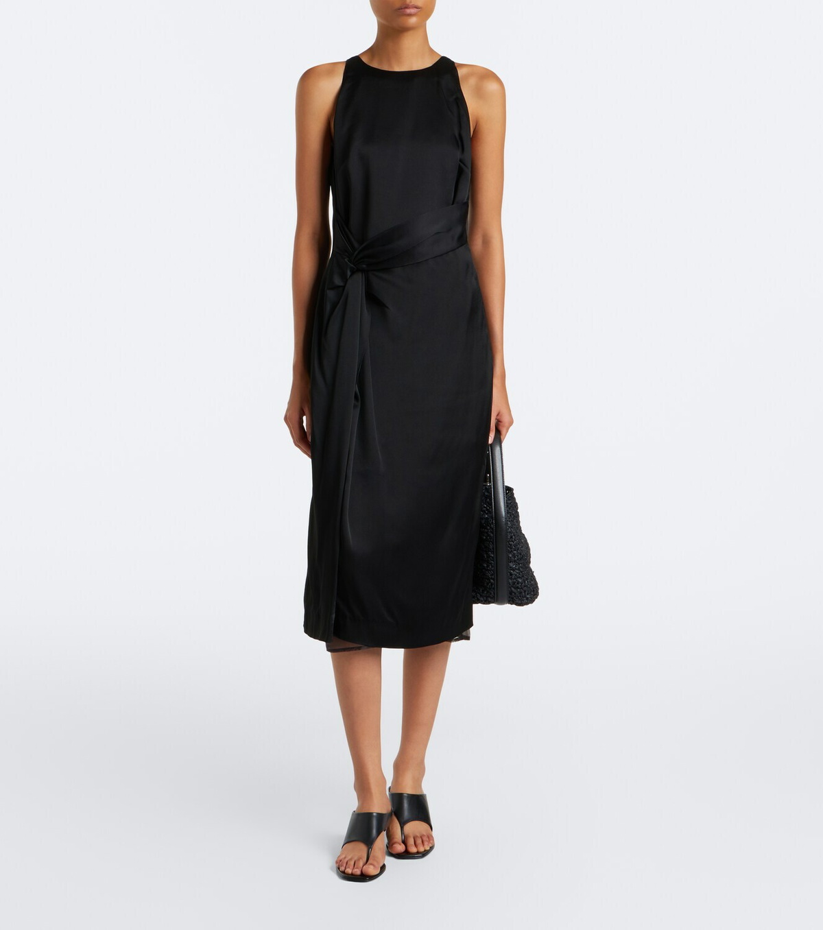Róhe Gathered midi dress