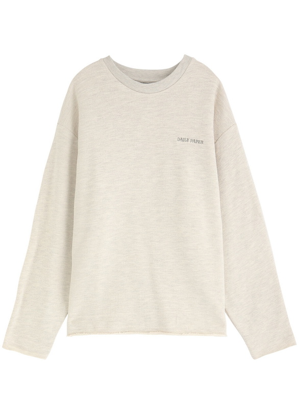 Photo: Daily Paper Aniola Cotton-blend Sweatshirt Grey