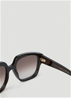 Oversized Square Frame Sunglasses in Brown