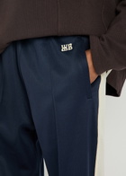 Wales Bonner Motion Panelled Jersey Track Pants Navy
