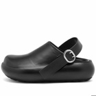 Jil Sander Sabot Mule Shoes in Black