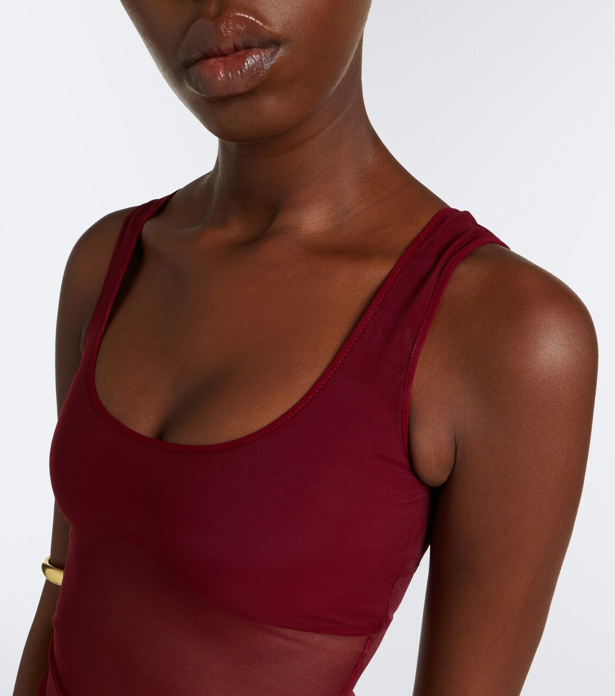Nensi Dojaka Semi-sheer tank top