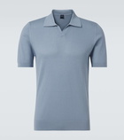 Fedeli Cotton piqué polo shirt