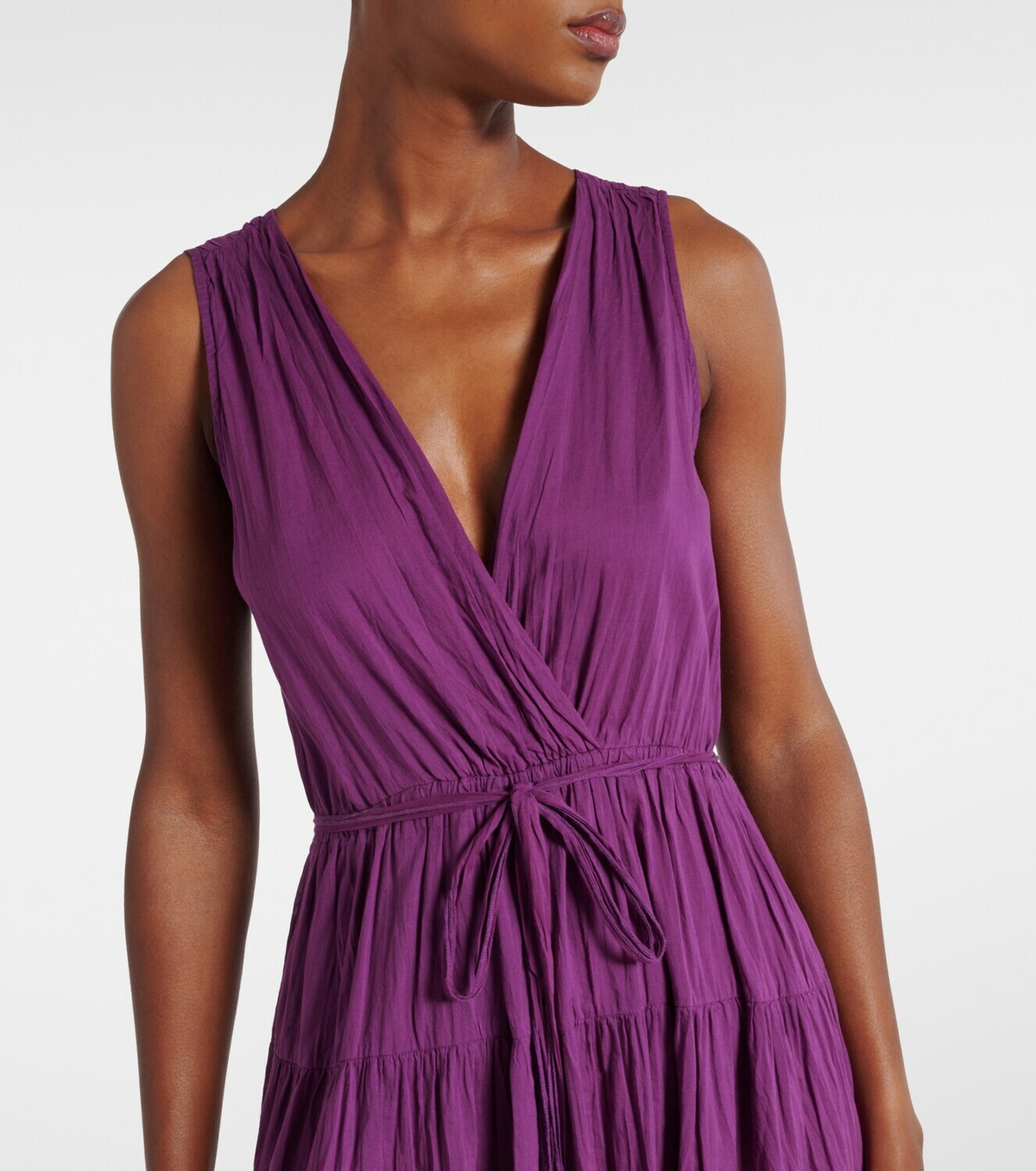 Velvet Marilyn cotton voile midi dress