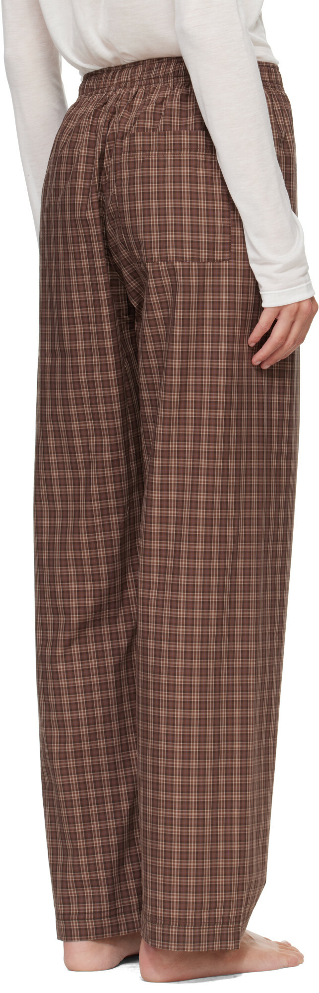 Tekla Brown Fine Twill Pyjama Pants