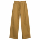 Nothing Written Women's Paan Cotton Work Pants in Khaki