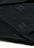 Ganni Metallic Butterfly Logo-jacquard Tights Black