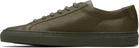Common Projects Khaki Achilles Premium Sneakers
