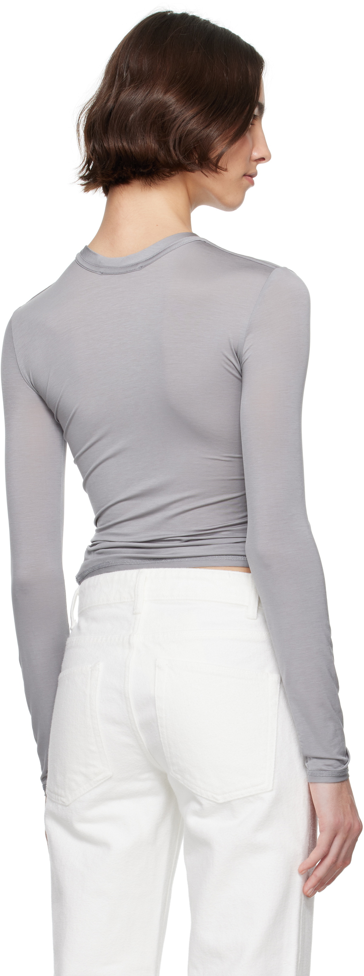 CDLP Gray Lightweight Long Sleeve T-shirt