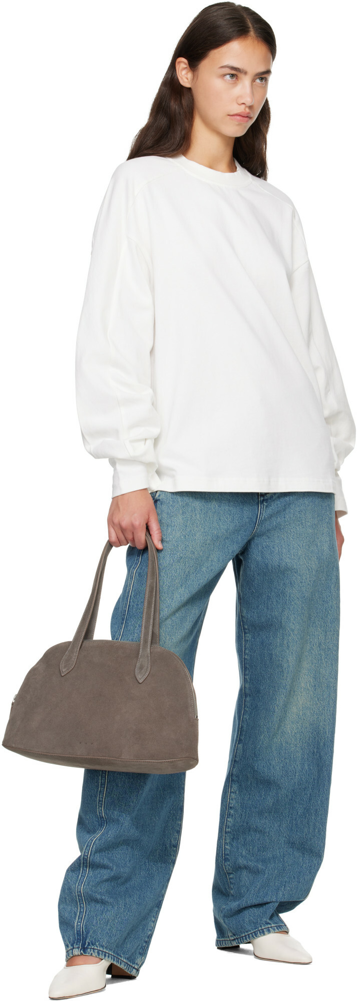 Entire Studios White Heavy Long Sleeve T-shirt