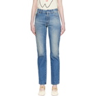 MM6 Maison Margiela Blue Slim 5-Pocket Jeans