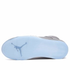 Air Jordan Men's 5 Retro Sneaker in Graphite/White/Grey