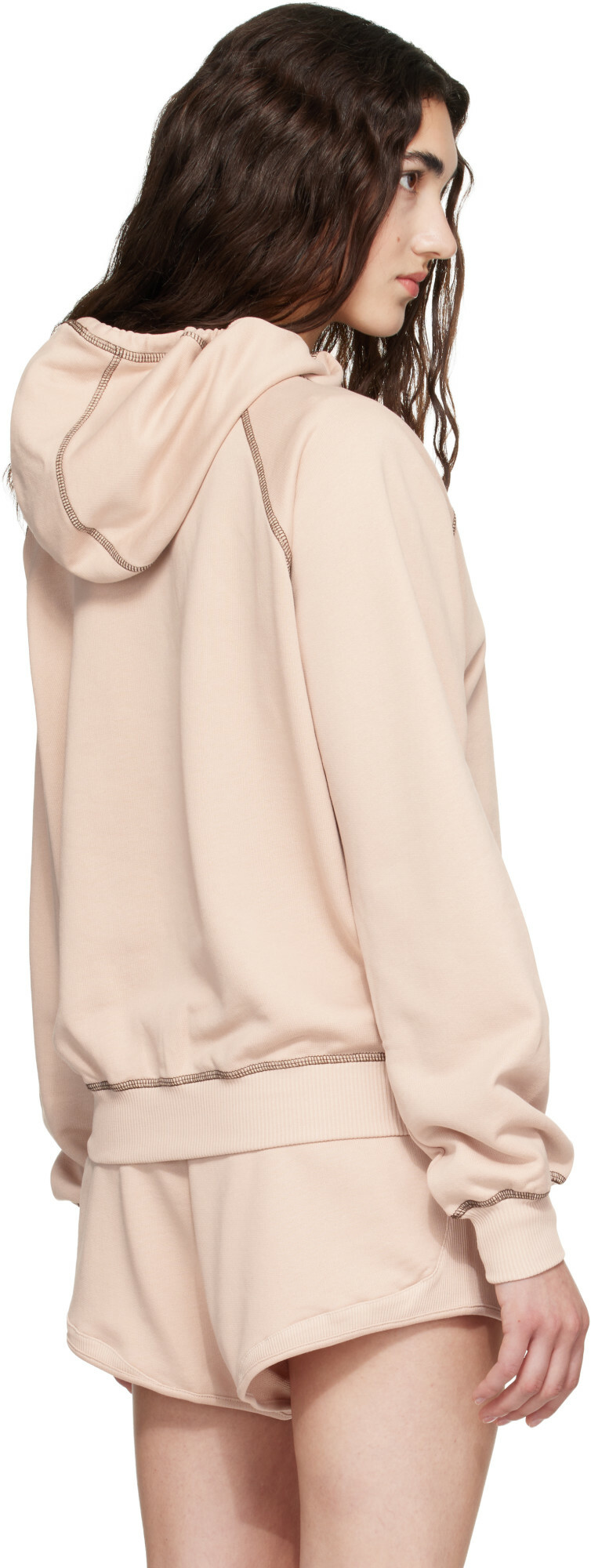 Baserange Pink Fold Hoodie