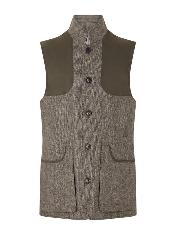 Photo: Purdey - Wool-Tweed Gilet - Green