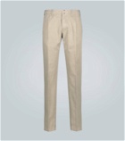 Incotex Slim-fit cotton and linen chinos