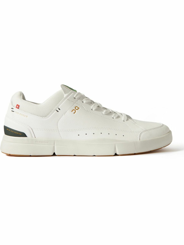 Photo: ON - Roger Federer The Roger Centre Court Vegan Leather and Mesh Tennis Sneakers - White