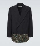 Dries Van Noten Embellished double-breasted wool blazer