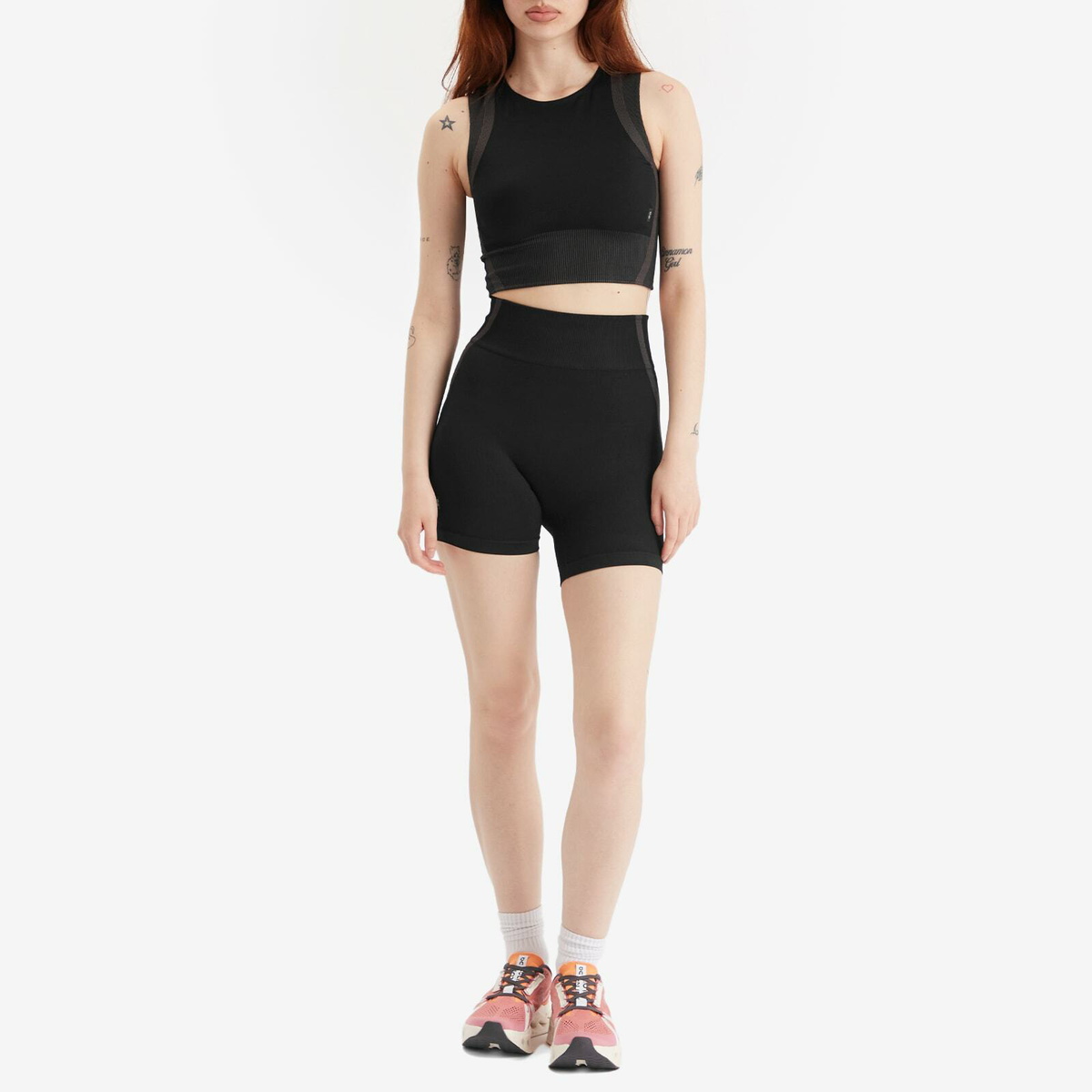 ON Women's Studo Knit Crop Top in Black/Eclipse