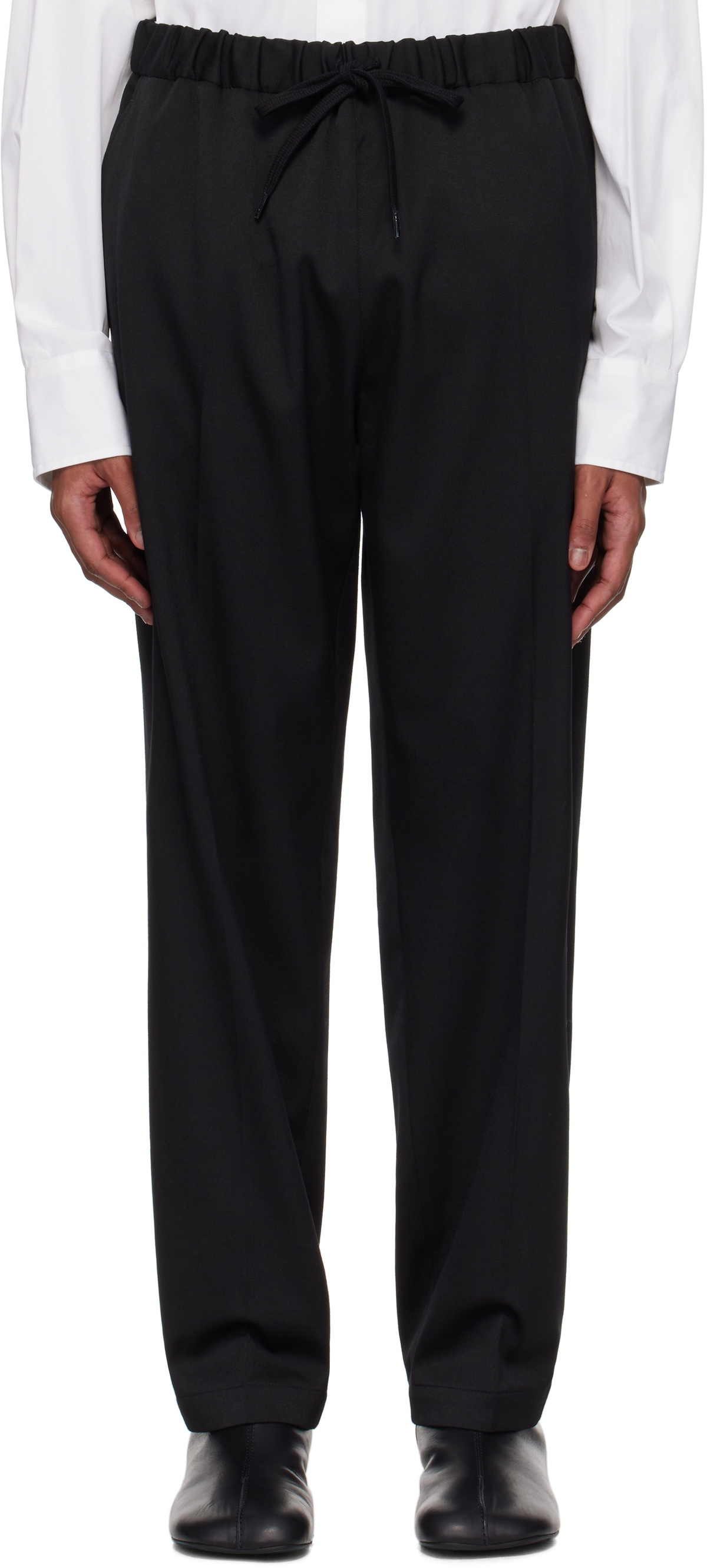 MM6 Maison Margiela Black Tailoring Wool Trousers MM6 Maison
