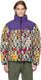 Gucci Multicolor The North Face Edition Down Floral Jacket