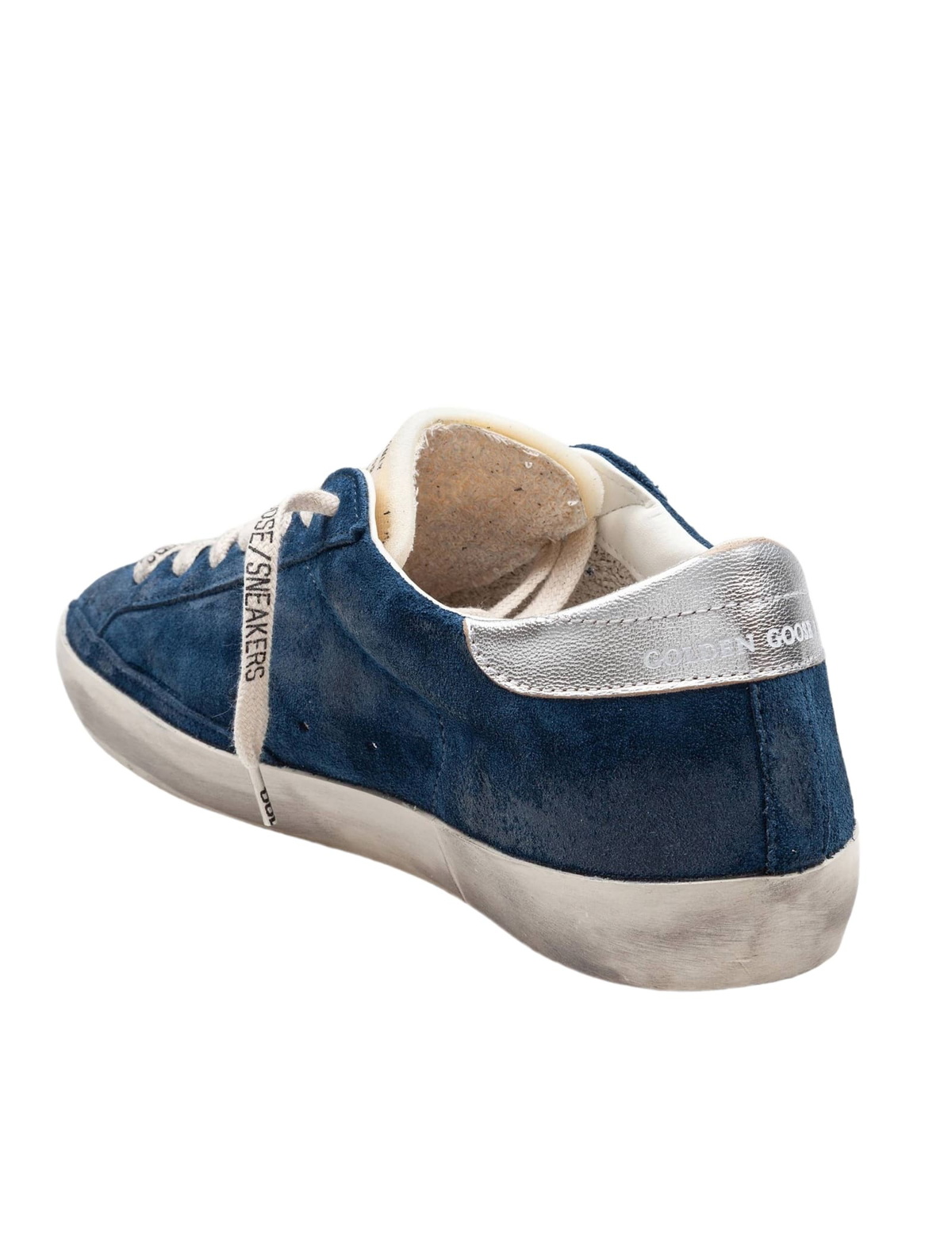 Golden Goose Super Star Suede Sneakers, Blue