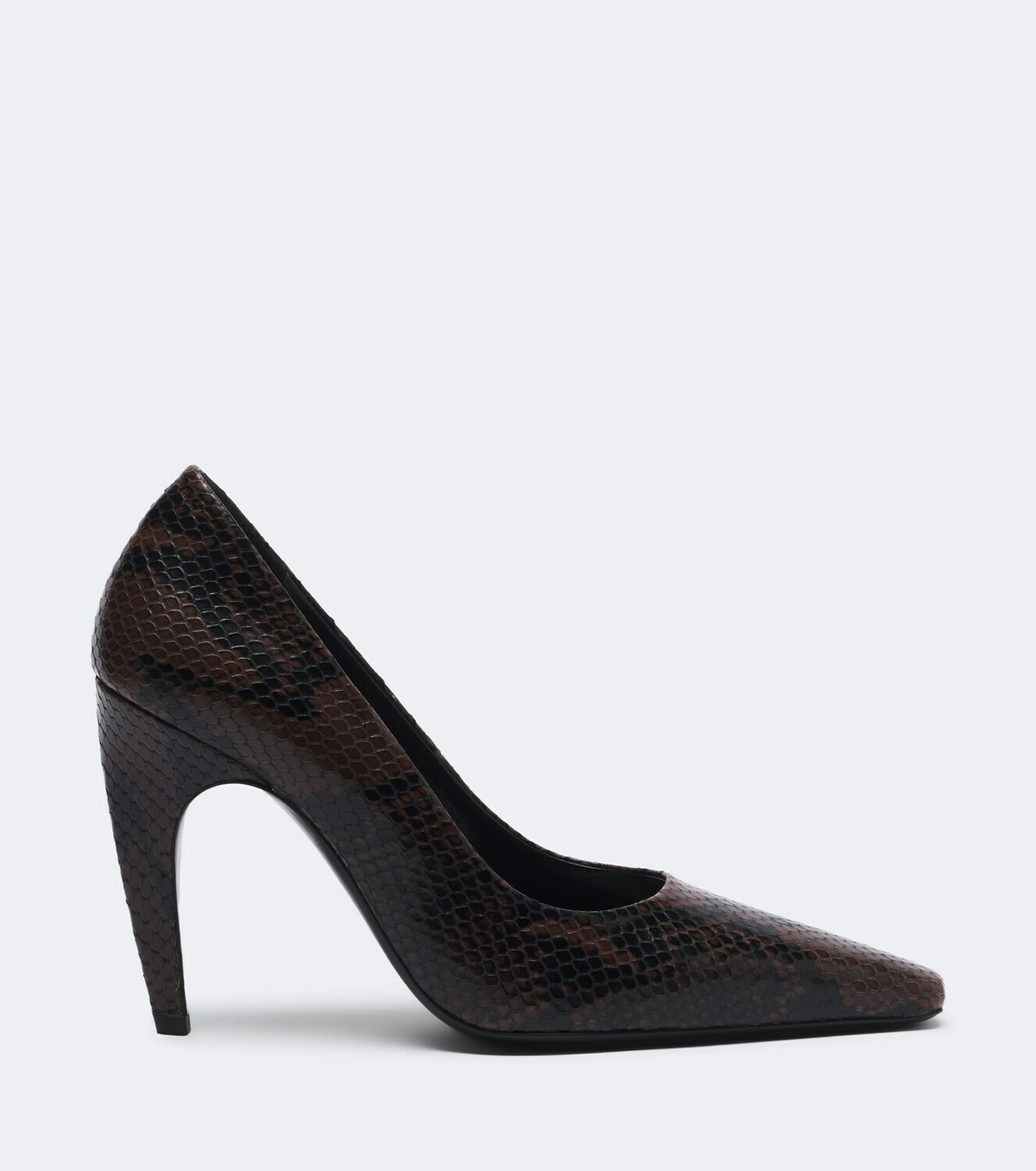 JUDE Fame snake-effect leather pumps