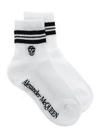 Alexander Mcqueen Stripe Skull Sport Socks