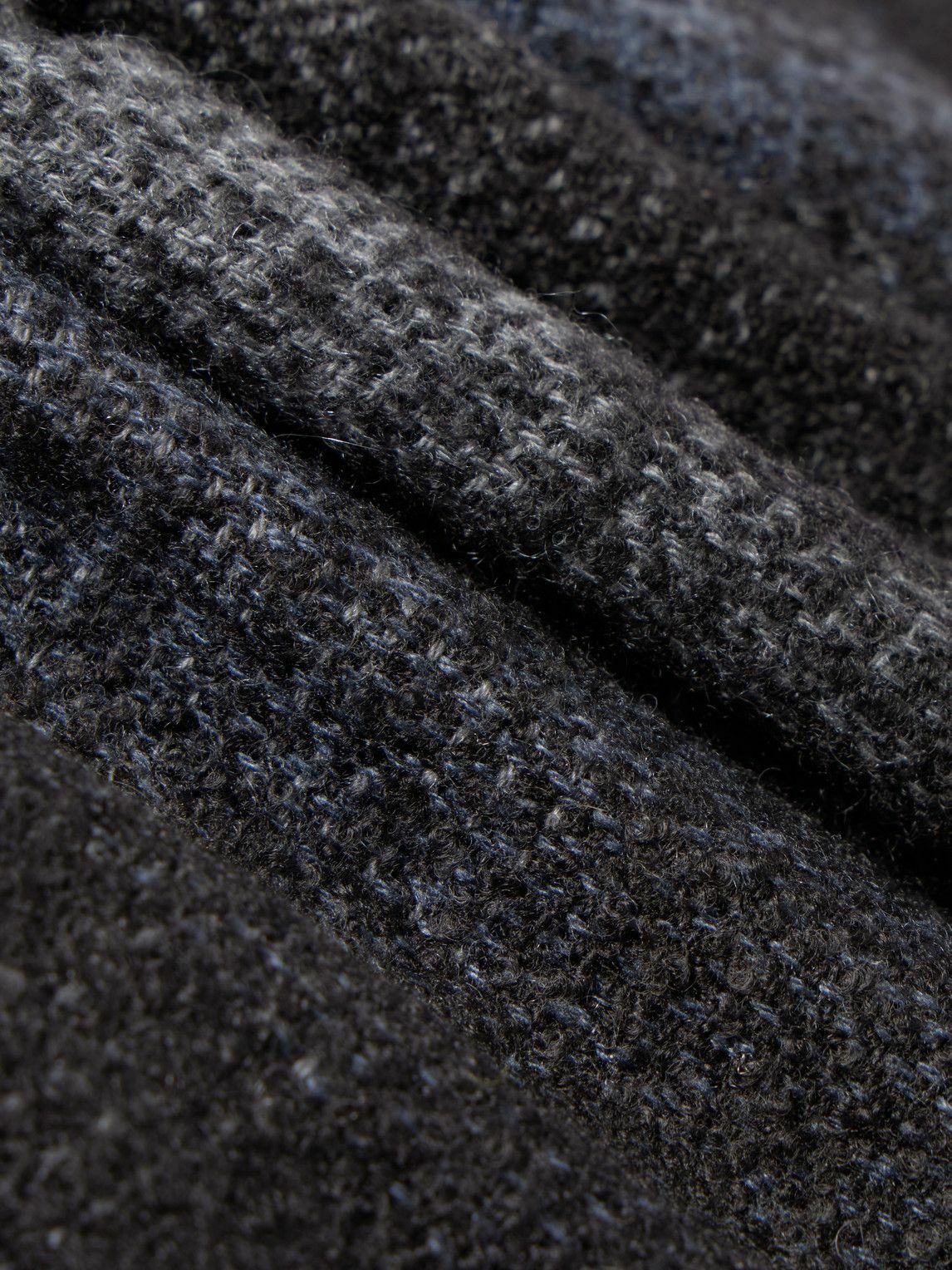 Johnstons of Elgin - Frayed Checked Cashmere and Silk-Blend Bouclé Scarf