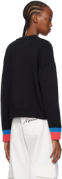 Moschino Black Intarsia Sweater