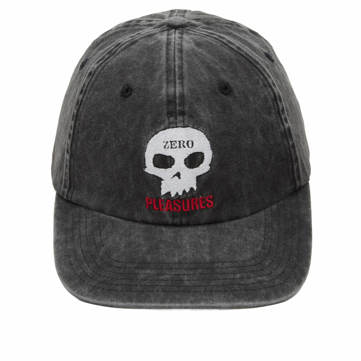 Pleasures Men's x Zero Skull Dad Cap in Black 