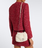 Roger Vivier Pilgrim Micro shearling shoulder bag