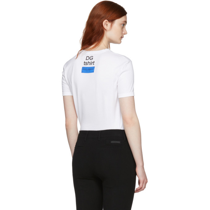 Dolce and Gabbana White DG Is Amore T-Shirt Dolce & Gabbana