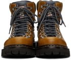 Dsquared2 Tan Hiking Lace-Up Boots