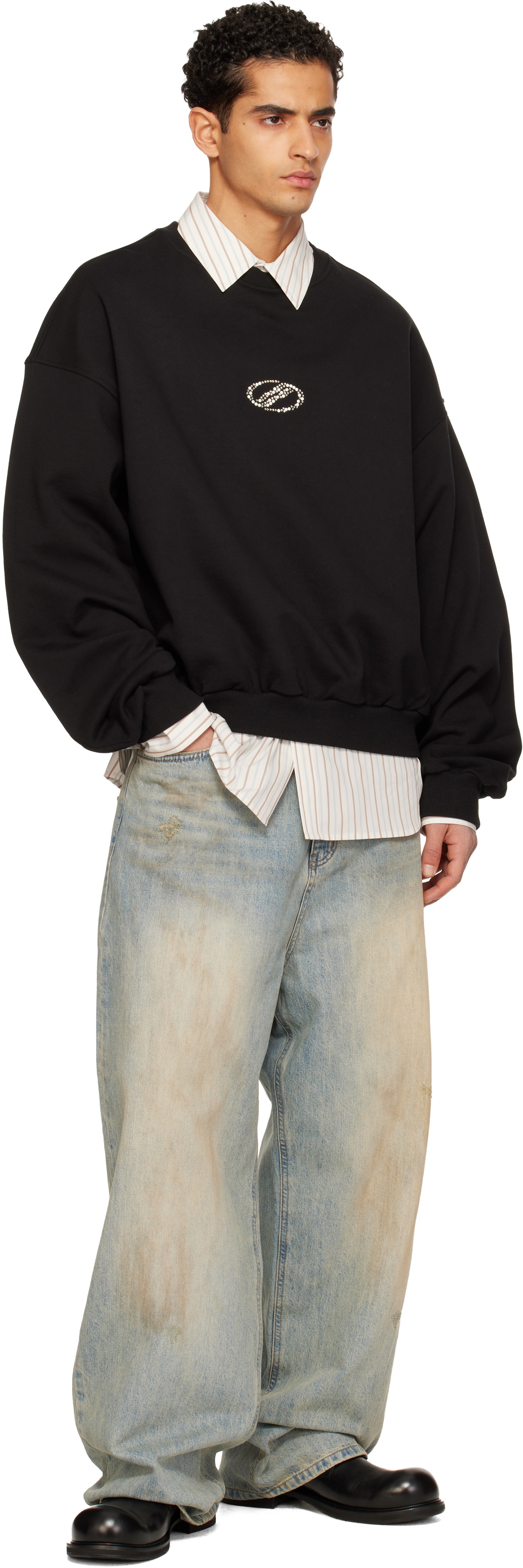 We11done Black Se11done Sweatshirt