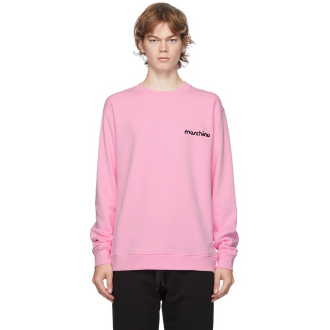 Photo: Moschino Pink 3D Logo Sweatshirt