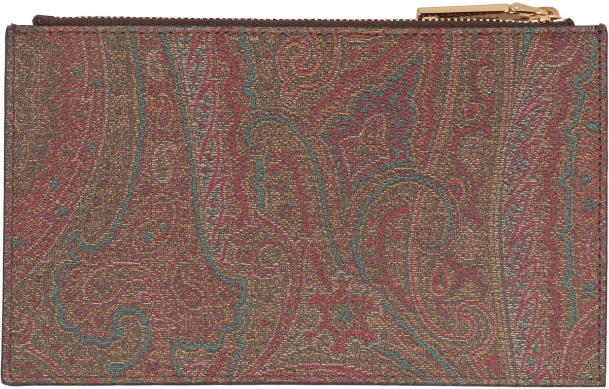 Sac Tote Etro Pegaso Paisley Jacquard - Cuir Et Cachemire, Logo - Très Bon état Occasion