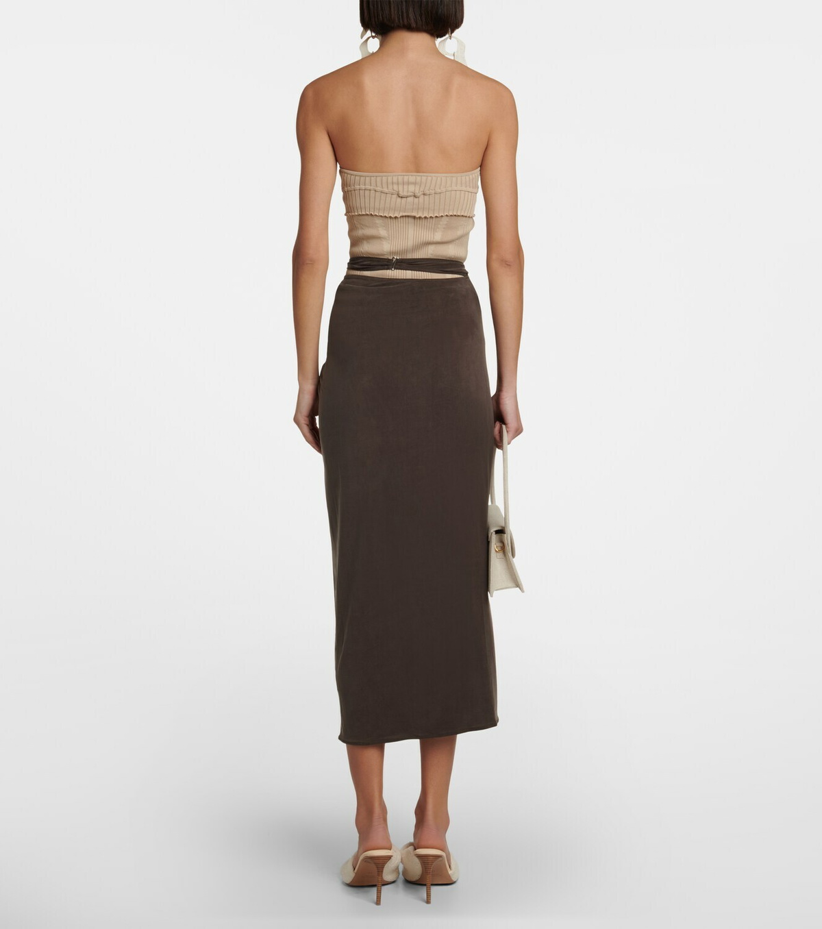 【23AW NEW】JACQUEMUS_woman /La Jupe Espelho コート スカート Jacquemus - La Jupe Espelho midi skirt Jacquemus