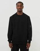 C.P. Company Diagonal Raised Fleece Jumper Black - Mens - Sweatshirts